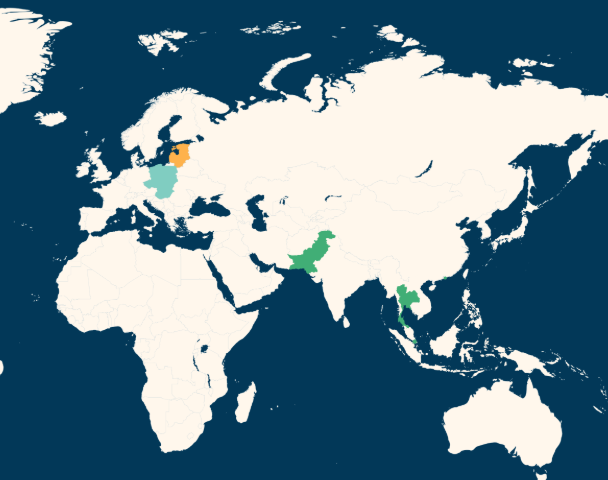 Global Trade Network Map
